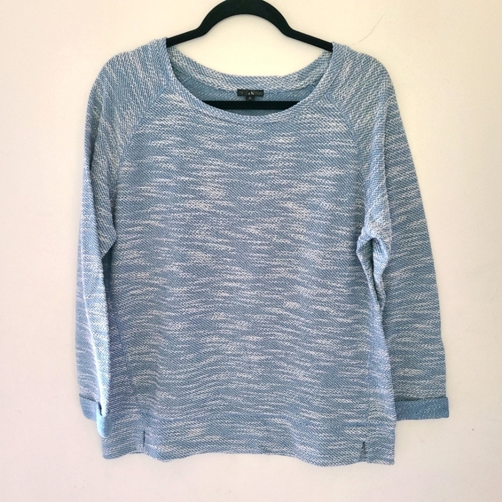 HANNAH blue Crew Neck  sweater